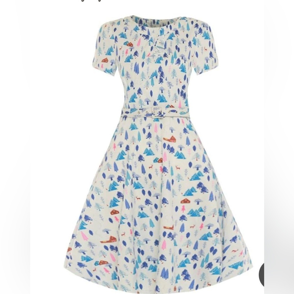 LINDY BOP CLARISSA Festive holiday, swing dress. Vintage style. Size 10